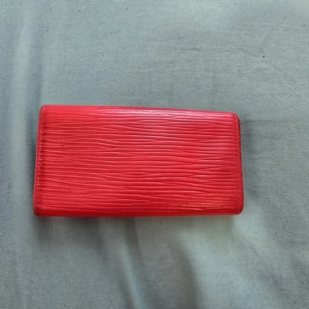 Louis Vuitton Red Epi Leather Wallet